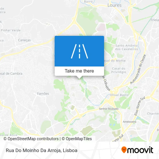 Rua Do Moinho Da Arroja map