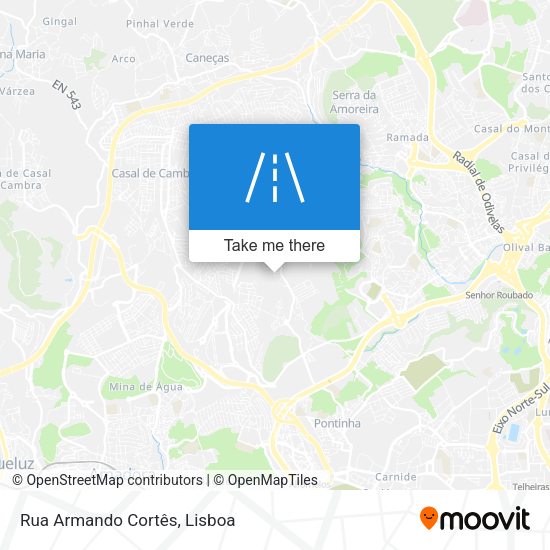 Rua Armando Cortês mapa