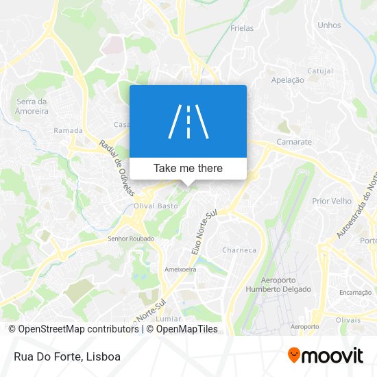 Rua Do Forte mapa
