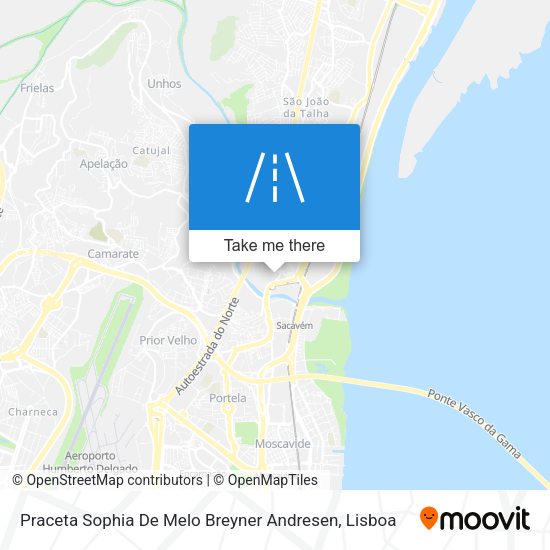 Praceta Sophia De Melo Breyner Andresen mapa