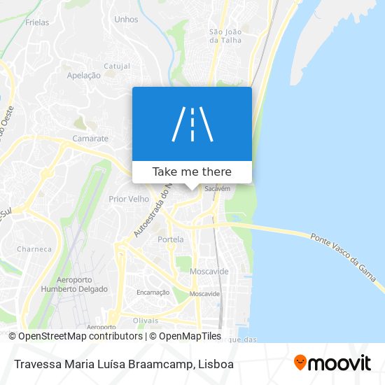 Travessa Maria Luísa Braamcamp mapa