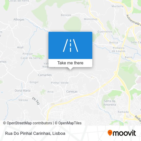 Rua Do Pinhal Carinhas map
