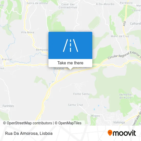 Rua Da Amorosa map