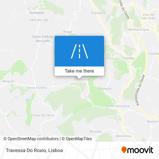 Travessa Do Roxio mapa