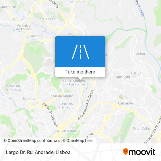 Largo Dr. Rui Andrade mapa