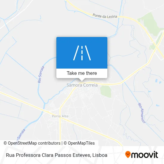 Rua Professora Clara Passos Esteves map