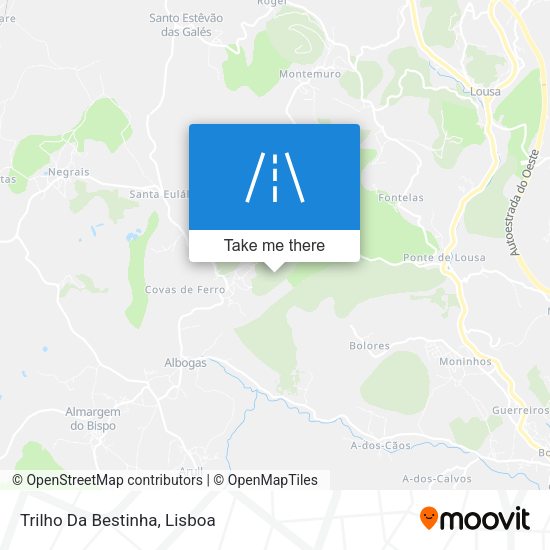 Trilho Da Bestinha mapa