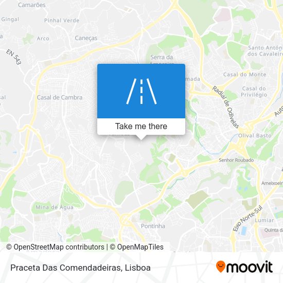 Praceta Das Comendadeiras map