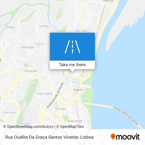 Rua Oudília Da Graça Santos Vicente map