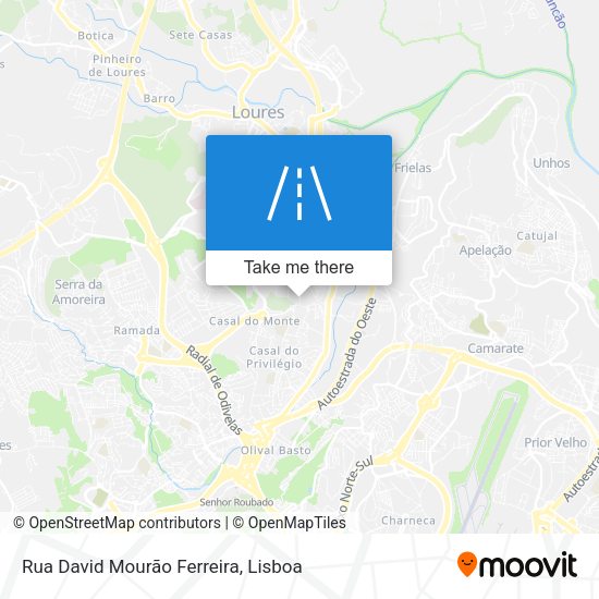 Rua David Mourão Ferreira mapa