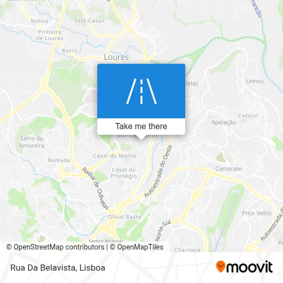 Rua Da Belavista map