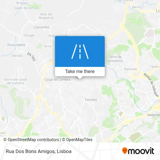 Rua Dos Bons Amigos map