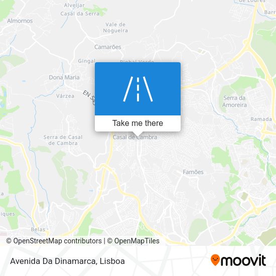 Avenida Da Dinamarca mapa