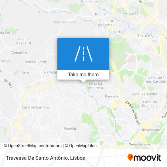 Travessa De Santo António map