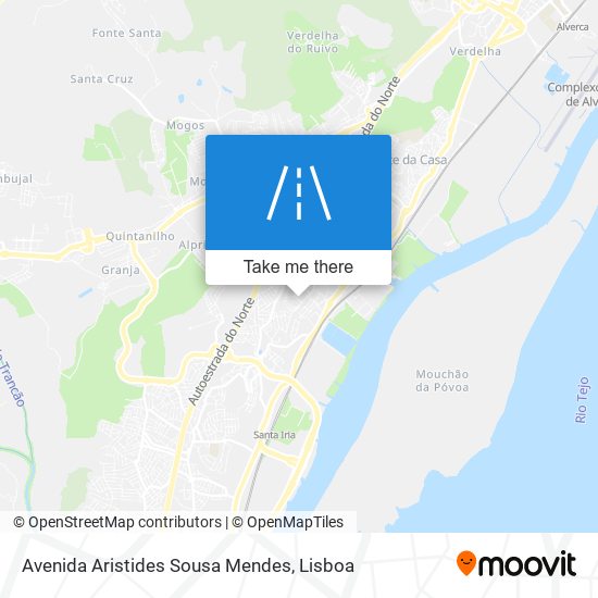 Avenida Aristides Sousa Mendes map