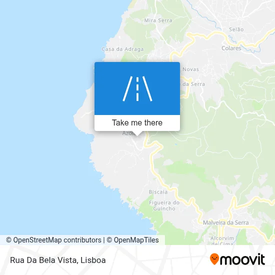 Rua Da Bela Vista map