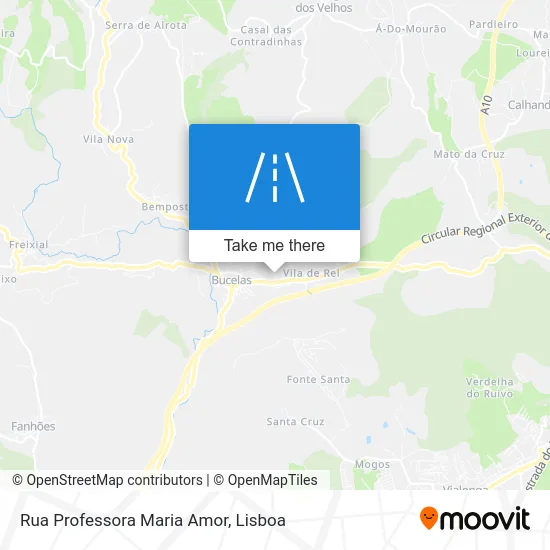 Rua Professora Maria Amor map