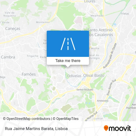 Rua Jaime Martins Barata map
