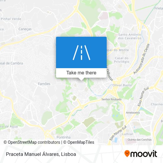 Praceta Manuel Álvares mapa