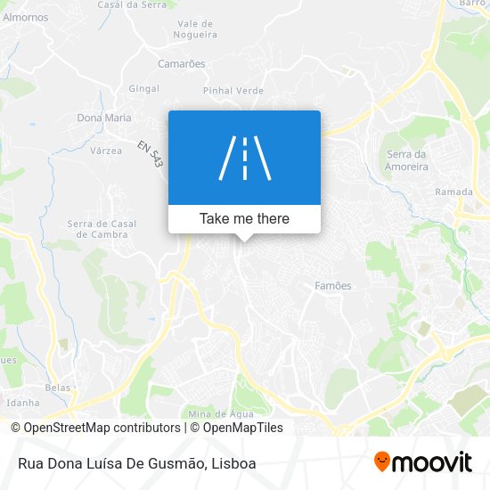 Rua Dona Luísa De Gusmão mapa