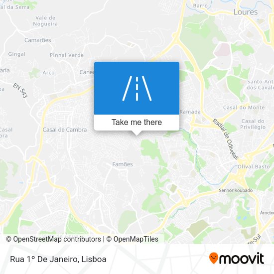 Rua 1º De Janeiro map