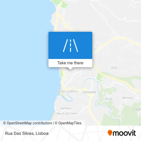 Rua Das Silvas map