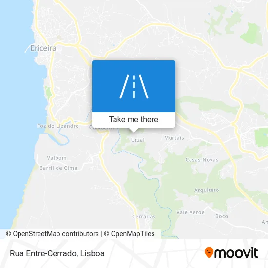 Rua Entre-Cerrado map