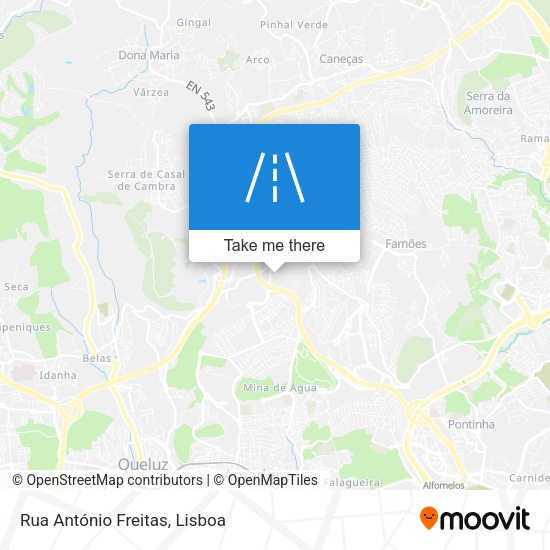 Rua António Freitas map