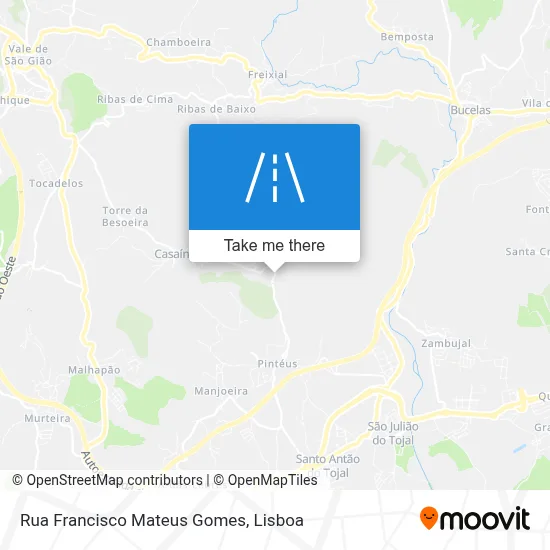 Rua Francisco Mateus Gomes map