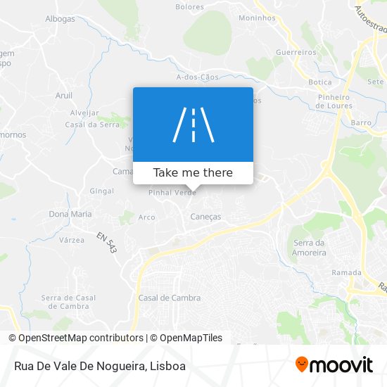 Rua De Vale De Nogueira mapa