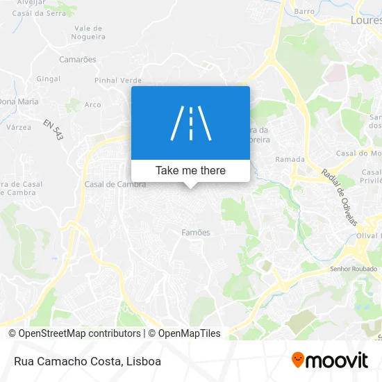 Rua Camacho Costa map