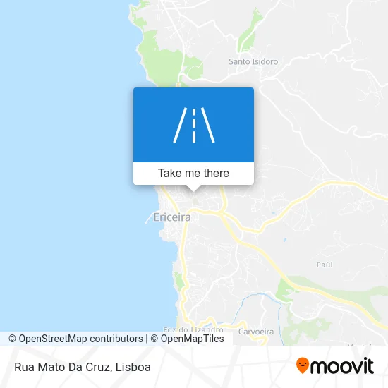 Rua Mato Da Cruz map