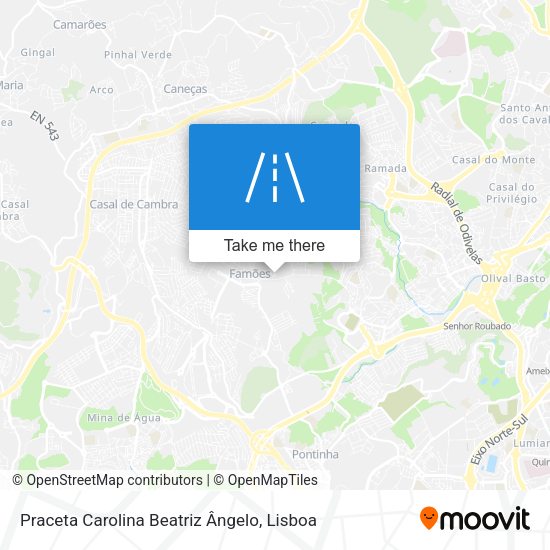Praceta Carolina Beatriz Ângelo map