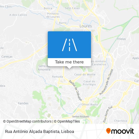 Rua António Alçada Baptista mapa