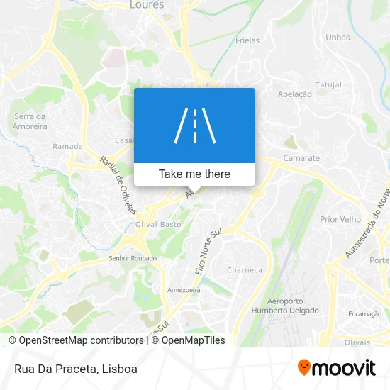 Rua Da Praceta map