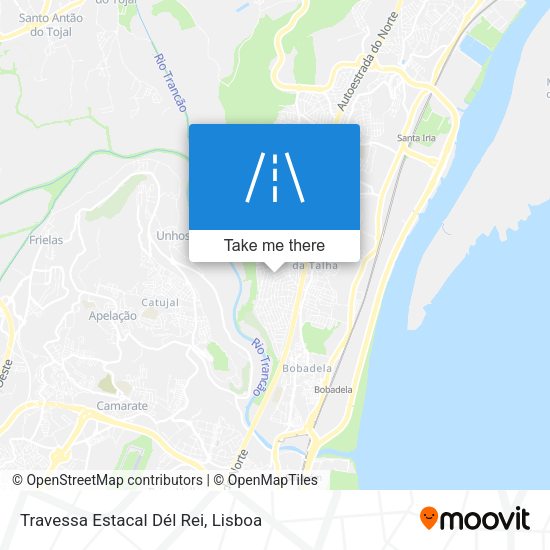 Travessa Estacal Dél Rei mapa