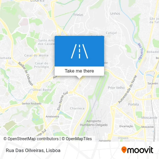 Rua Das Oilveiras map