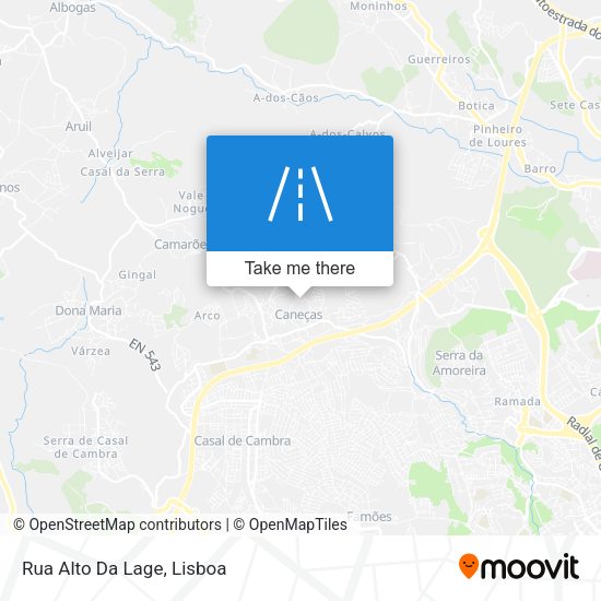 Rua Alto Da Lage mapa