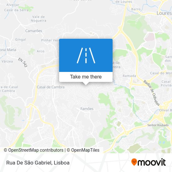 Rua De São Gabriel mapa