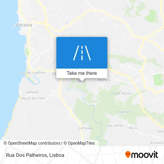 Rua Dos Palheiros map