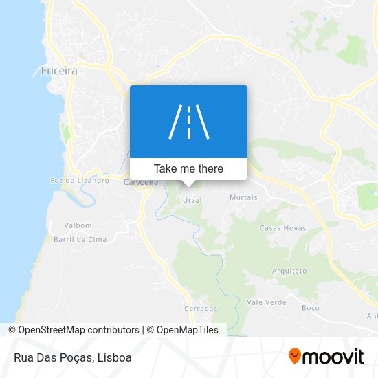 Rua Das Poças mapa