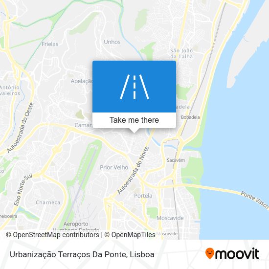 Urbanização Terraços Da Ponte map