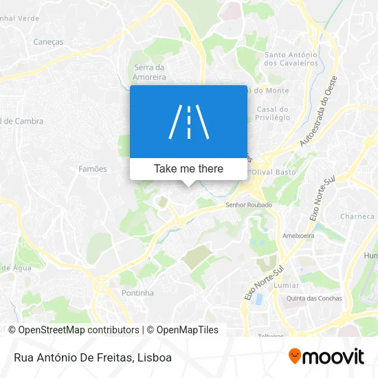 Rua António De Freitas map