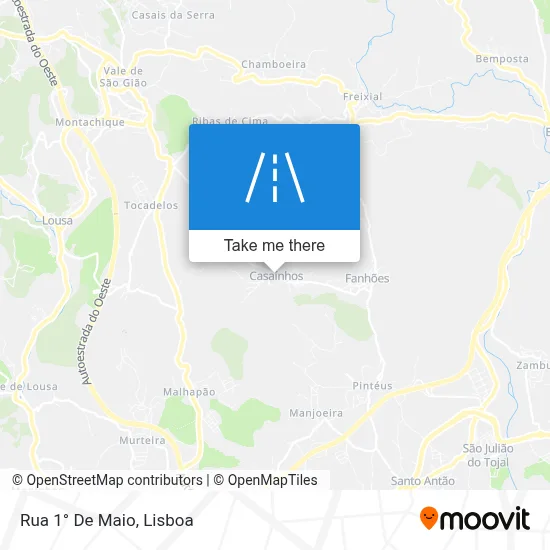 Rua 1° De Maio map