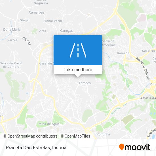Praceta Das Estrelas mapa