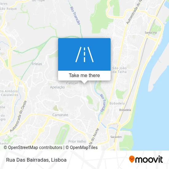Rua Das Bairradas map