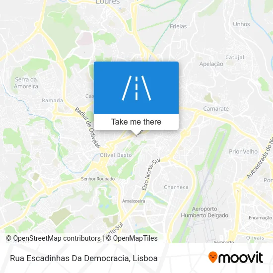 Rua Escadinhas Da Democracia map