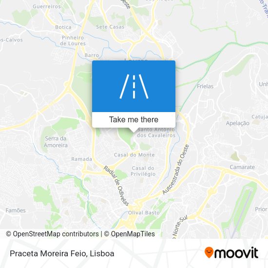 Praceta Moreira Feio mapa