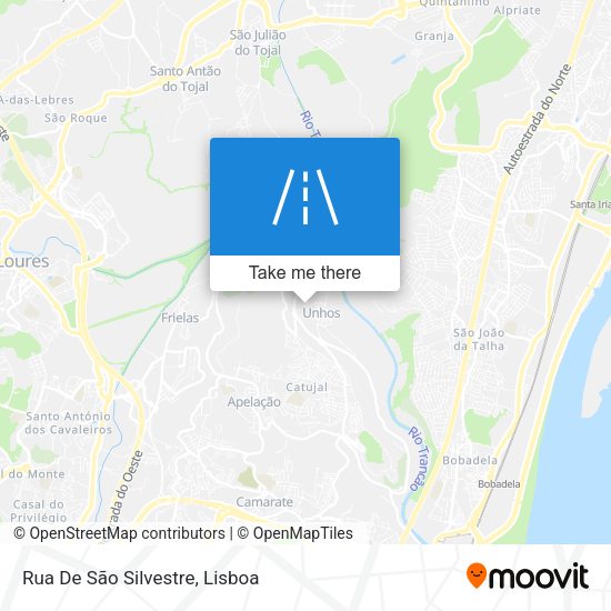 Rua De São Silvestre map