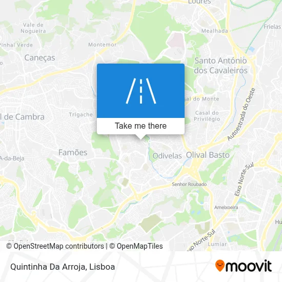 Quintinha Da Arroja map
